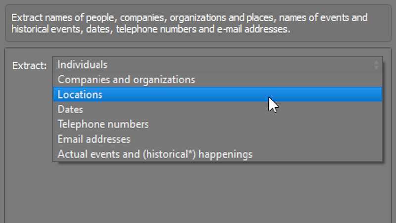 Extract data and information from your text with VIVA AI