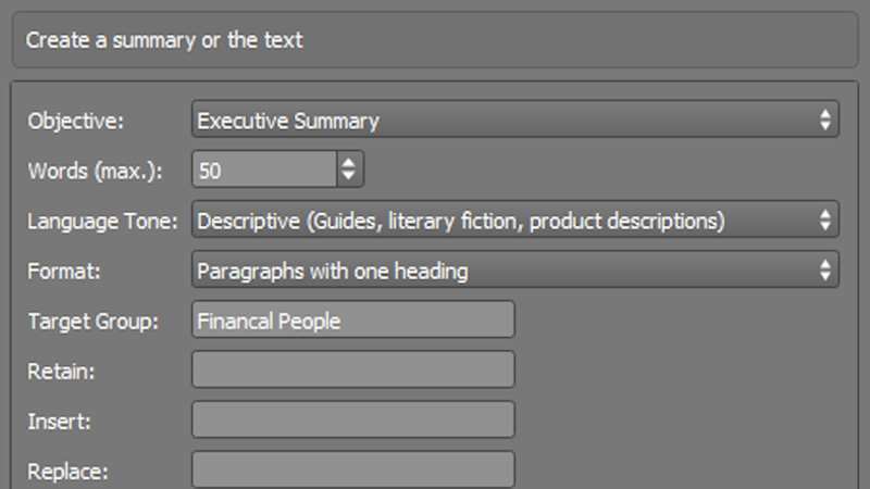 Summarize your text with VIVA AI